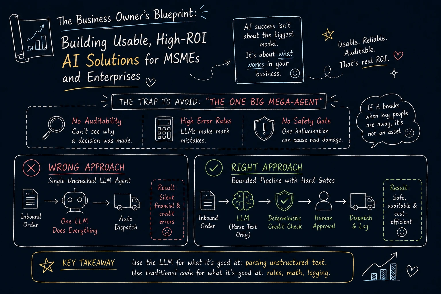The Business Owner's Blueprint: Building Usable, High-ROI AI Solutions for MSMEs and Enterprises